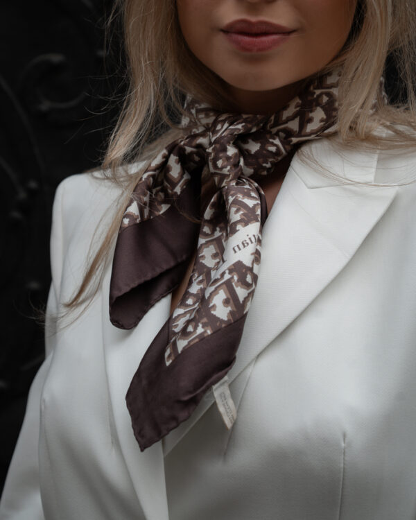 Apaszka Christian Dior Monogram Silk Scarf – Oblique Pattern