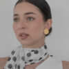 Klipsy Coco Chanel haute couture - strukturyzowane CC, lata 80