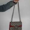 Torebka Gucci Dionysus GG Supreme mini bag - palladowe okucia i łańcuszek