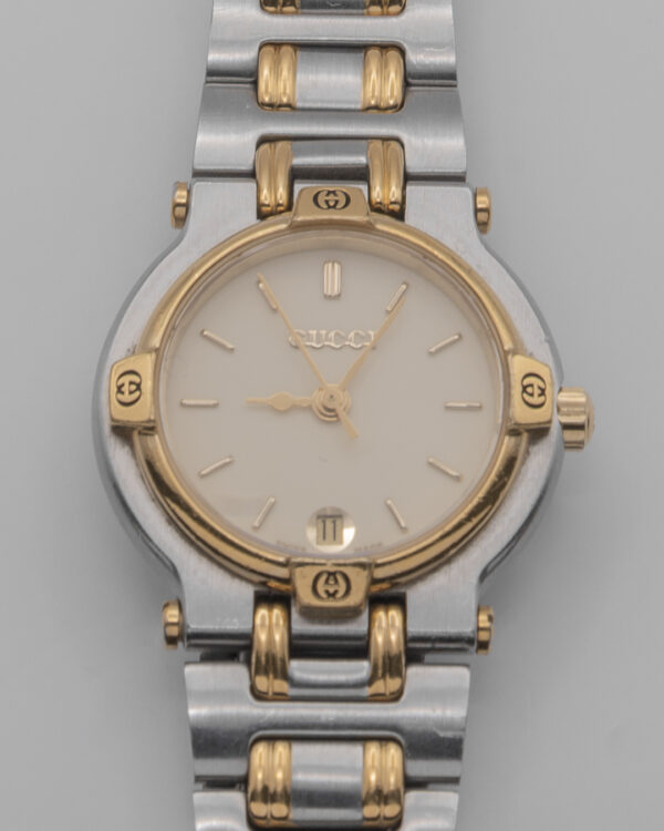 Zegarek Gucci Swiss Made - w oryginalnym pudełku, bicolor, lata 90.