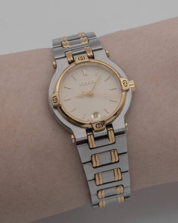Zegarek Gucci Swiss Made - w oryginalnym pudełku, bicolor, lata 90.