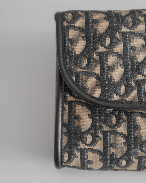 Torebka Christian Dior Trotter Oblique Chain Wallet – Monogram Canvas & Gold-Tone Chain