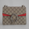Torebka Gucci Dionysus GG Supreme mini bag - palladowe okucia i łańcuszek
