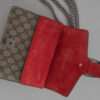 Torebka Gucci Dionysus GG Supreme mini bag - palladowe okucia i łańcuszek