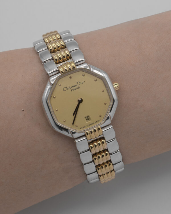 Zegarek Christian Dior - biżuteryjna paryska elegancja "two tone", lata 80./90.