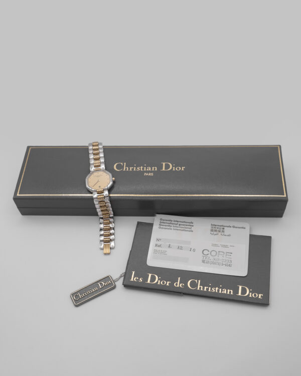Zegarek Christian Dior - biżuteryjna paryska elegancja "two tone", lata 80./90.