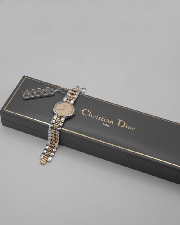 Zegarek Christian Dior - biżuteryjna paryska elegancja "two tone", lata 80./90.