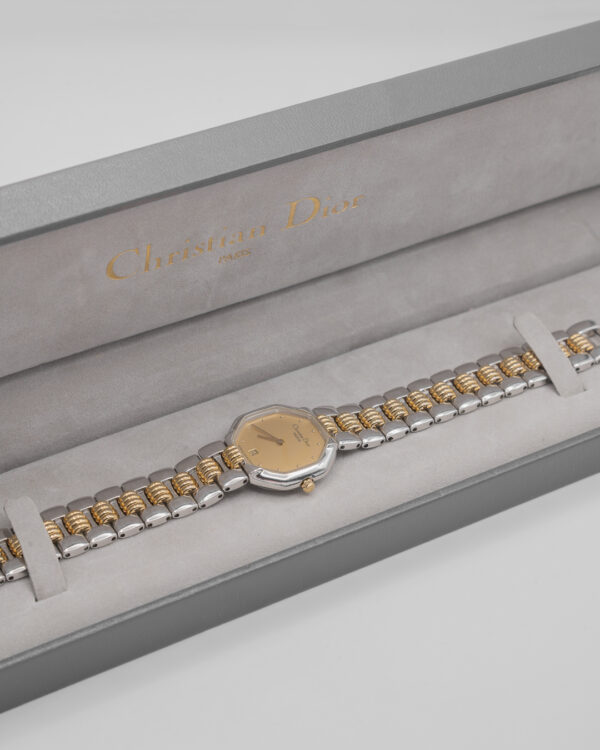 Zegarek Christian Dior - biżuteryjna paryska elegancja "two tone", lata 80./90.