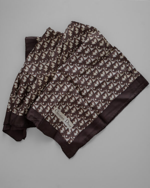 Apaszka Christian Dior Monogram Silk Scarf – Oblique Pattern
