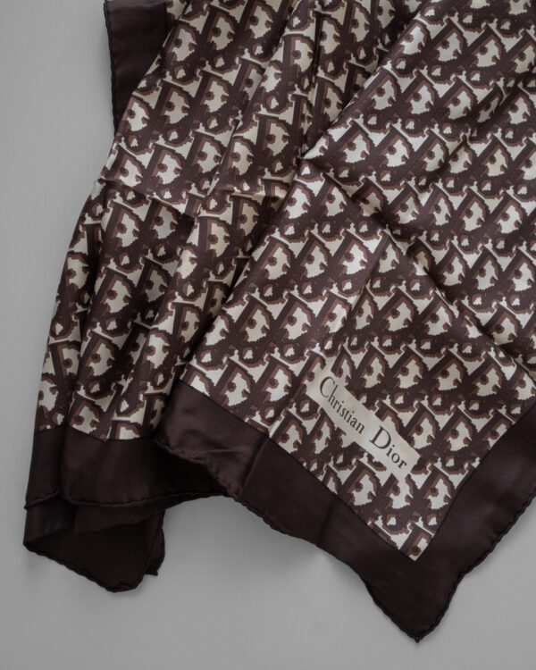 Apaszka Christian Dior Monogram Silk Scarf – Oblique Pattern