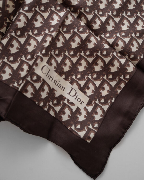 Apaszka Christian Dior Monogram Silk Scarf – Oblique Pattern