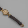 DSC_9559 Zegarek Gucci Horsebit 6000L Quartz– złota koperta z jasną tarczą na skórzanym pasku, lata 90.
