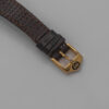 DSC_9561 Zegarek Gucci Horsebit 6000L Quartz– złota koperta z jasną tarczą na skórzanym pasku, lata 90.