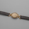 DSC_9583 Zegarek Gucci Horsebit 6000L Quartz– złota koperta z jasną tarczą na skórzanym pasku, lata 90.