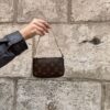 Louis Vuitton Monogram  – mini torebka na łańcuszku, monogram Canvas