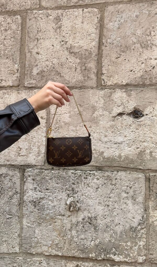 Louis Vuitton Monogram  – mini torebka na łańcuszku, monogram Canvas