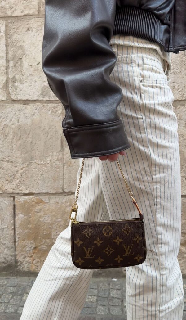 Louis Vuitton Monogram  – mini torebka na łańcuszku, monogram Canvas