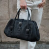 Torebka Loewe Vintage Black Leather Doctor Bag 90s