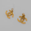 Chanel Vintage CC Clip-On Earrings – Złocone Klipsy Logo CC