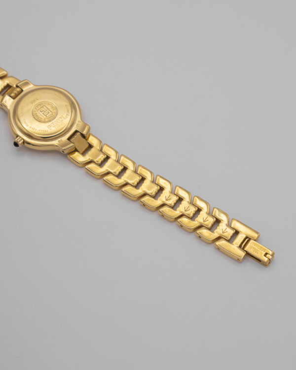 Zegarek Fendi Swiss Made – Złocony Model z Cyframi Rzymskimi, Lata 90.