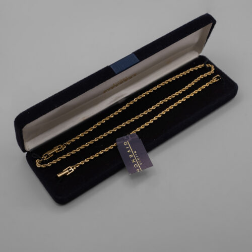Komplet biżuterii Givenchy - naszyjnik i bransoletka Twisted Rope, lata 80./90.