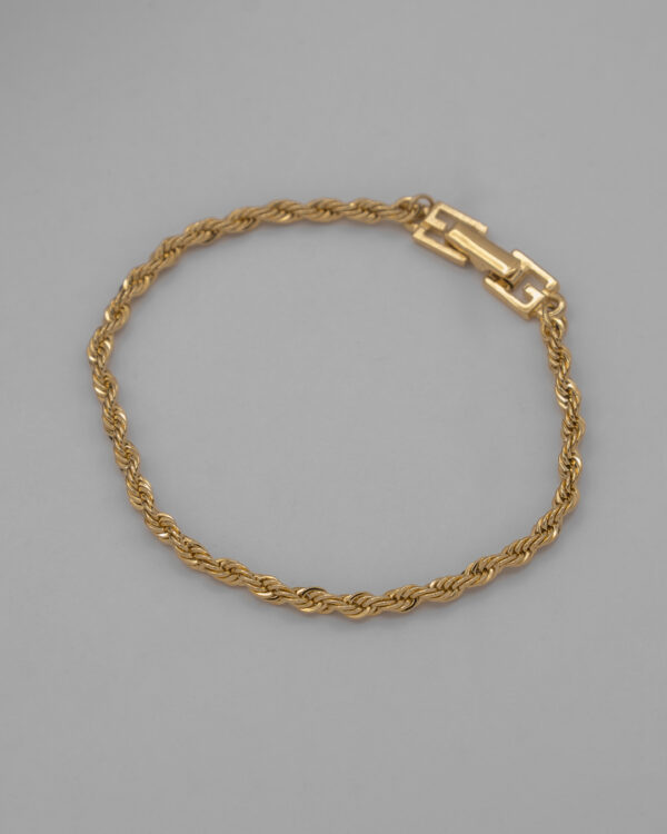 Komplet biżuterii Givenchy - naszyjnik i bransoletka Twisted Rope, lata 80./90.