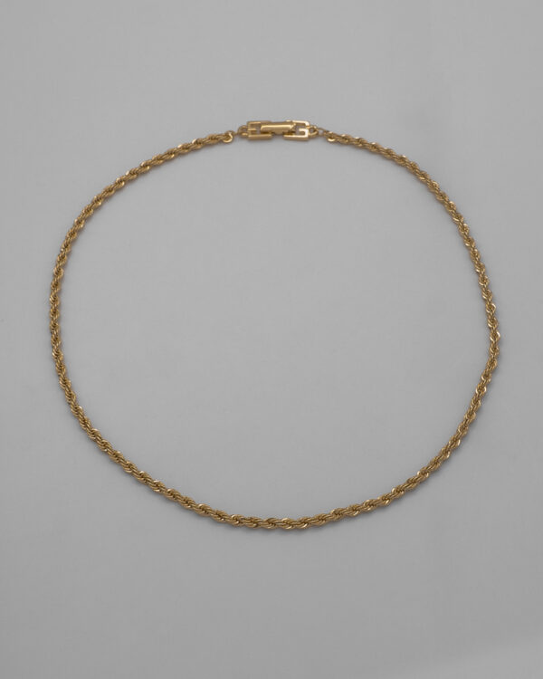 Komplet biżuterii Givenchy - naszyjnik i bransoletka Twisted Rope, lata 80./90.