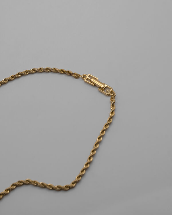 Komplet biżuterii Givenchy - naszyjnik i bransoletka Twisted Rope, lata 80./90.
