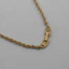 Komplet biżuterii Givenchy - naszyjnik i bransoletka Twisted Rope, lata 80./90.