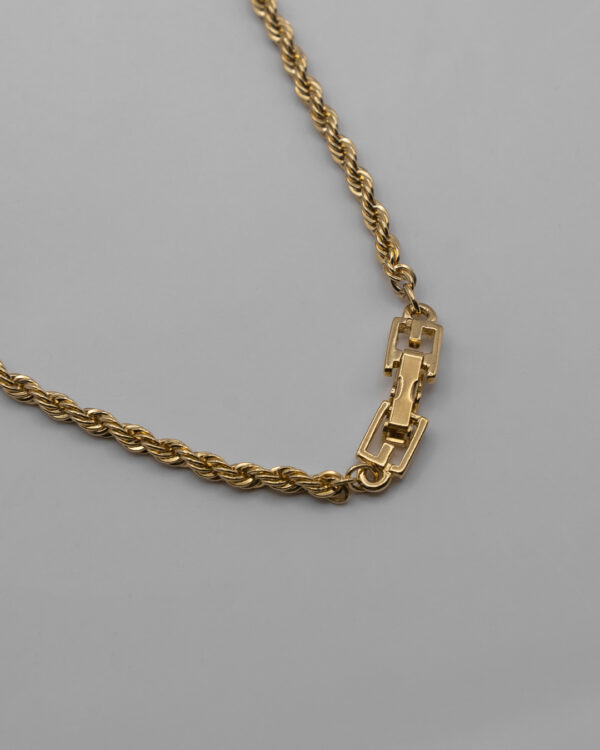 Komplet biżuterii Givenchy - naszyjnik i bransoletka Twisted Rope, lata 80./90.