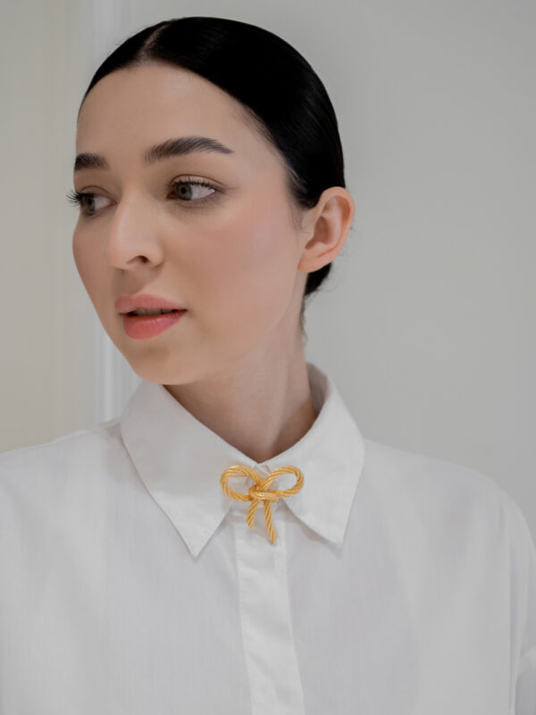 Broszka Christian Dior – kokarda – lata 80.