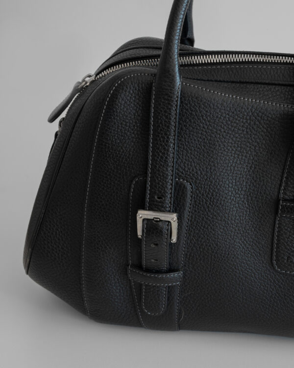 Torebka Loewe Vintage Black Leather Doctor Bag 90s