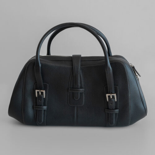 Torebka Loewe Vintage Black Leather Doctor Bag 90s