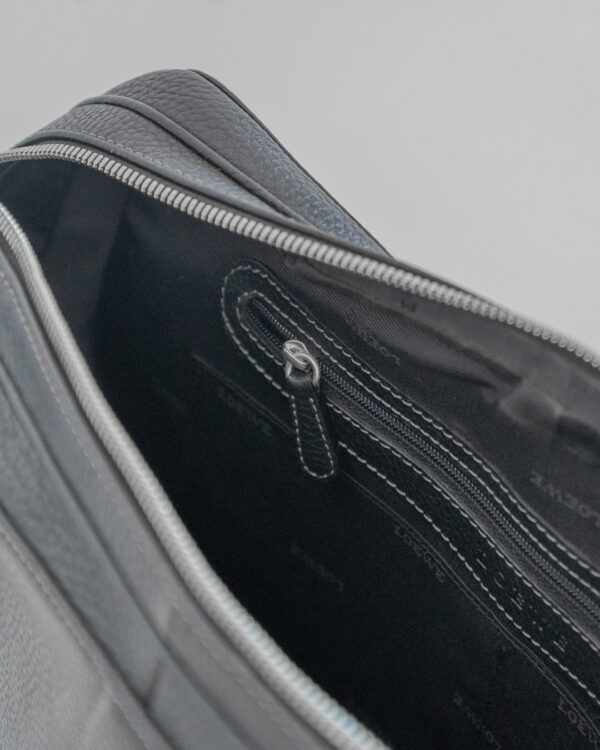 Torebka Loewe Vintage Black Leather Doctor Bag 90s