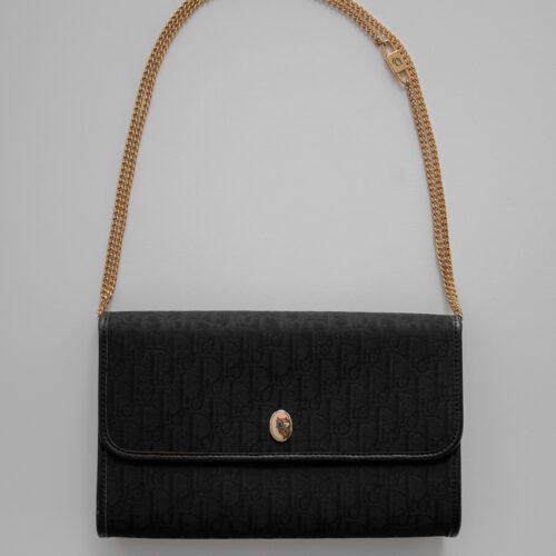 Christian Dior Vintage Monogram Chain Clutch – Made in France