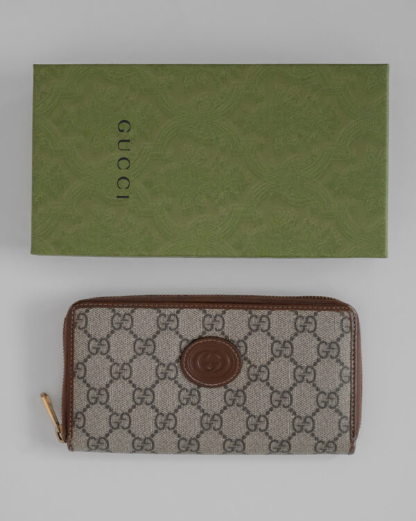 Portfel Gucci GG Supreme z kultowym monogramem