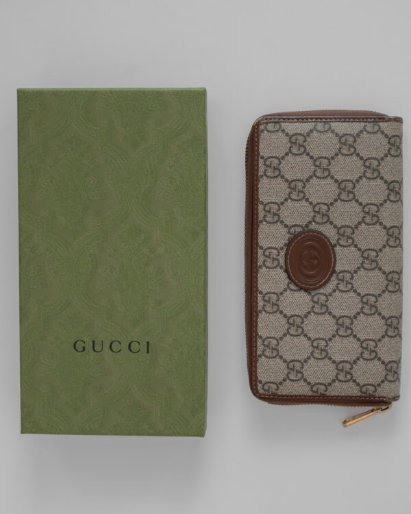 Portfel Gucci GG Supreme z kultowym monogramem