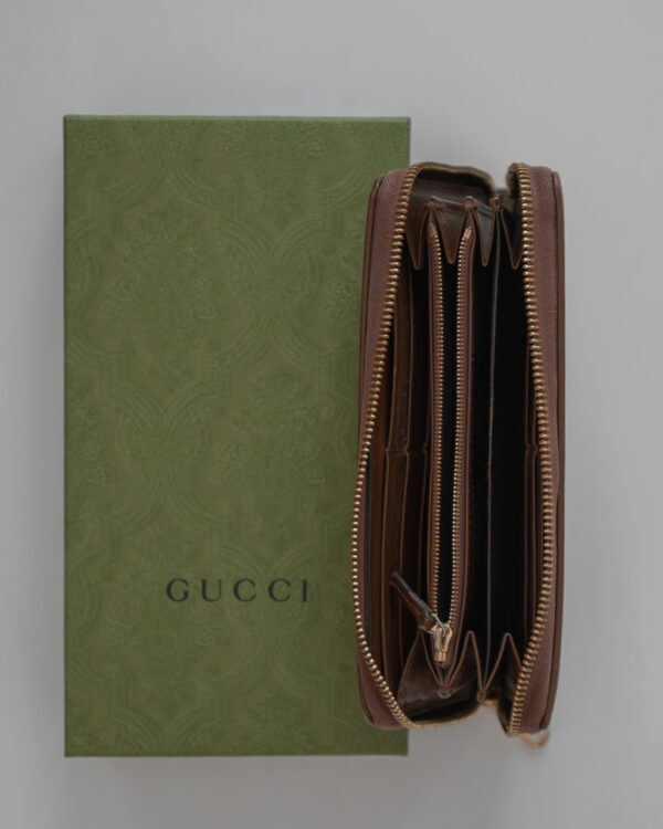 Portfel Gucci GG Supreme z kultowym monogramem