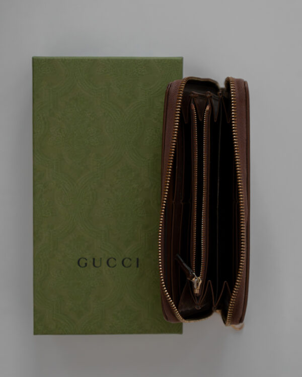 Portfel Gucci GG Supreme z kultowym monogramem