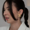 Chanel Vintage CC Clip-On Earrings – Złocone Klipsy Logo CC