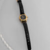 Zegarek Fendi Orologi – złocona koperta z czarną tarczą, Swiss Made, lata 90.