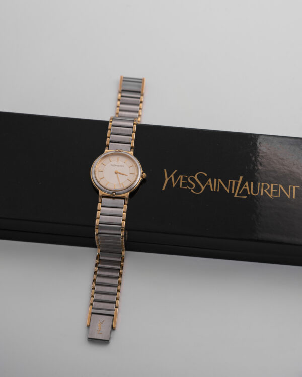 Zegarek Yves Saint Laurent - klasyczny bicolor na bransolecie