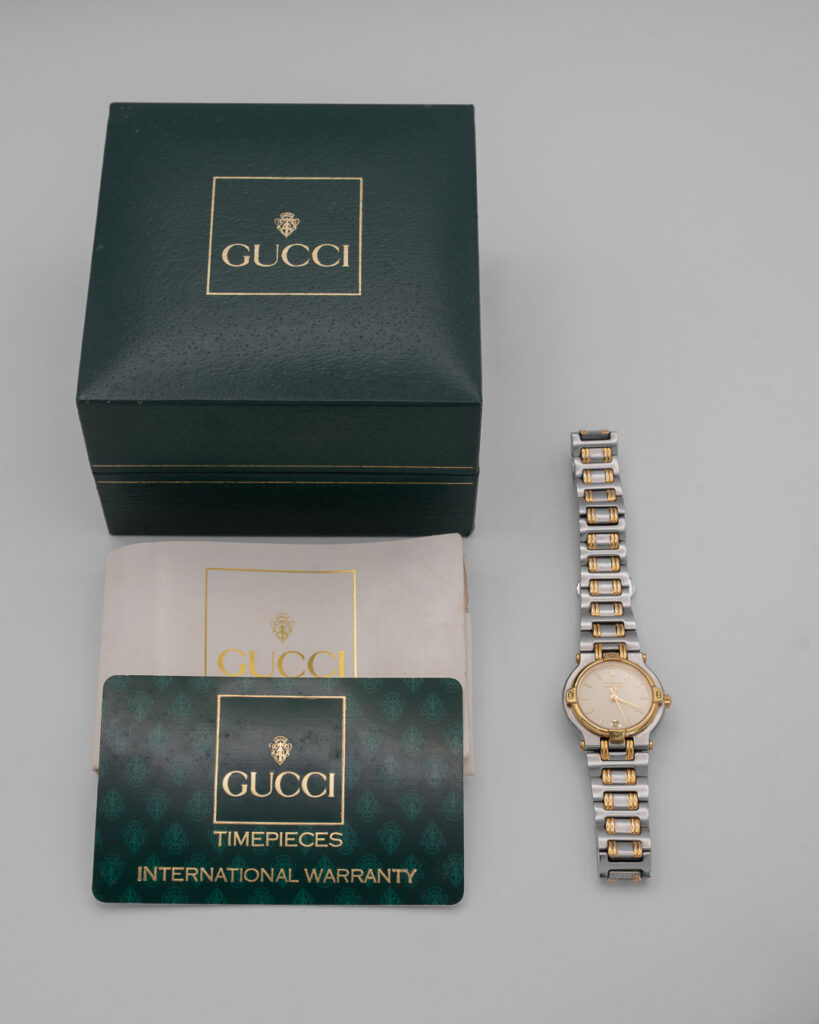 Zegarek Gucci 9000L - bicolor, lata 90