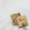 Kwadratowe Klipsy Dior z monogramem